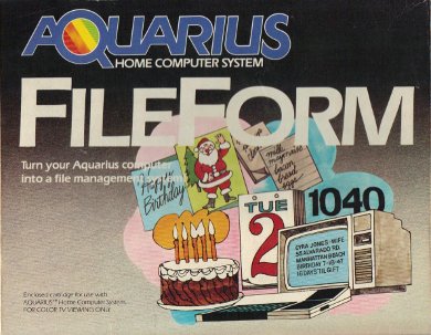 FileForm - Mattel Aquarius Software