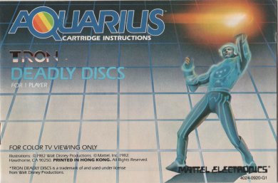 Tron Deadly Discs - Mattel Aquarius Game